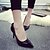 billige Højhælede sko til kvinder-Dame Hæle Bryllup Formelt Fest / aften Sommer Stilethæle Spidstå Komfort Originale Gang Syntetisk PU Sort Lys pink Rød