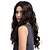 cheap Synthetic Trendy Wigs-Synthetic Wig Wavy Synthetic Hair Middle Part Black Wig Women&#039;s Long Capless