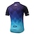 cheap Cycling Clothing-Miloto Men&#039;s Cycling Jersey Short Sleeve - Summer Purple Green Dark Blue Gradient Bike Quick Dry Sports Mountain Bike MTB Road Bike Cycling Patterned Clothing Apparel / Stretchy