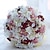 baratos Bouquets de Flores para Noiva-Bouquets de Noiva Buquês Casamento Miçangas / Renda / Seda 11.02&quot;(Aprox.28cm) Natal