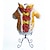 preiswerte Hundekleidung-Hund Pullover Winter Hundekleidung Gelb Rot Kostüm Baumwolle Geometrisch Lässig / Alltäglich S M L XL XXL