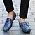 billige Slip-ons og loafers til herrer-Unisex Sko Nappa L?r  Mokkasin Til Formell Avslappet Fest/aften Kontor og karriere Svart H?st Vinter #00002