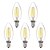 halpa LED-hehkulamput-BRELONG® 5pcs 4 W LED-hehkulamput 350 lm E14 C35 4 LED-helmet COB Lämmin valkoinen Valkoinen 220-240 V / 5 kpl