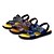 baratos Sandálias para Homem-Homens Sapatos Confortáveis Couro Ecológico Verão Sandálias Castanho Escuro / Azul / Preto / Ao ar livre