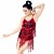 cheap Latin Dancewear-Latin Dance Sequin Tassel Women&#039;s Training Sleeveless Natural Spandex Sequined / Performance / Ballroom