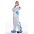 cheap Kigurumi Pajamas-Adults&#039; Kigurumi Pajamas Unicorn Animal Onesie Pajamas Polar Fleece Blue Cosplay For Men and Women Animal Sleepwear Cartoon Festival / Holiday Costumes / Leotard / Onesie / Leotard / Onesie