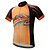 baratos Roupa de Ciclismo Feminino-Manga Curta Camisa para Ciclismo - Laranja Moto Blusas Secagem Rápida Esportes Elastano 100% Poliéster Lycra Roupa