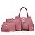 cheap Bag Sets-Women&#039;s PU(Polyurethane) Bag Set Bag Sets 4 Pieces Purse Set Black / Purple / Blushing Pink