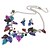 cheap Jewelry Sets-Women&#039;s Necklace/Earrings Metal Alloy Rhinestone Alloy Irregular Flower Floral Flower Style Dangling Style Bohemian Flowers Housewarming