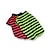 cheap Dog Clothes-Dog Shirt / T-Shirt Dog Clothes Stripe Fuchsia / Green Cotton Costume For Pets Summer Men&#039;s / Women&#039;s Casual / Daily