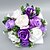 זול פרחי חתונה-פרחי חתונה זרים חתונה טול / פּוֹלִיאֶסטֶר 9.84&quot;(לערך.25ס&quot;מ)
