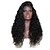abordables Perruques synthétiques de qualité supérieure-Perruque Lace Front Synthétique Kinky Curly Très Frisé Lace Frontale Perruque Long Noir Naturel Cheveux Synthétiques Femme Marron