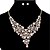 billiga Jewelry Set-Dam Brud Smyckeset Hjärta damer Mode örhängen Smycken Vit / Blå / Regnbåge Till Bröllop Fest Vardag