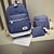 cheap Bag Sets-Women&#039;s Bags Canvas Commuter Backpack 3 Pcs Purse Set Blue / Green / Red / Bag Sets