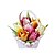 baratos Quebra-Cabeças 3D-Quebra-Cabeças 3D Quebra-Cabeça Brinquedos de Montar Flor Tulipa Faça Você Mesmo Simulação Clássico Crianças Unisexo Brinquedos Dom