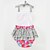 billige Dragter til små piger-Baby Girls&#039; Stripes Print Sleeveless Bodysuit Light Blue / Toddler