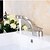 billige Armaturer til badeværelset-Håndvasken vandhane - Udbredt Nikkel Børstet Centersat Enkelt håndtag Et HulBath Taps