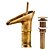 cheap Faucet Sets-Faucet Set - Centerset Antique Brass Widespread Single Handle One HoleBath Taps