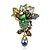 cheap Pins and Brooches-Women&#039;s Girls&#039; Brooches Flower Fashion Euramerican Rhinestone Brooch Jewelry Assorted Color For Special Occasion Event / Party Daily Ceremony Casual