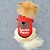 billiga Hundkläder-Hund Dräkter / Kostymer T-shirt Hundkläder Svart Röd Kostym Cotton Bokstav &amp; Nummer Cosplay XS S M L