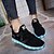 cheap Women&#039;s Sneakers-Women&#039;s Sneakers LED Shoes Outdoor Athletic Casual Lace-up Low Heel Light Soles LED Shoes Walking Tulle Black White Pink