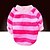 cheap Dog Clothes-Dog Hoodie Dog Clothes Stripe Red / Blue / Pink Plush Fabric Costume For Pets Men&#039;s / Women&#039;s Casual / Daily
