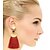 זול עגילים-Women&#039;s Drop Earrings Statement Personalized Luxury Unique Design Classic Tassel Earrings Jewelry Red / Pink / Light Blue For Party Special Occasion Halloween Anniversary Housewarming Party Evening
