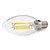 olcso LED-es izzószálas izzók-BRELONG® 5pcs 4 W Izzószálas LED lámpák 350 lm E14 C35 4 LED gyöngyök COB Meleg fehér Fehér 220-240 V / 5 db.