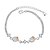 cheap Bracelets-Women&#039;s Girls&#039; Crystal Chain Bracelet Vintage Friendship Fashion Silver Plated Bracelet Jewelry White / Orange For Christmas Gifts Wedding Party Special Occasion Anniversary Birthday