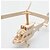 billige Modeller og modellsett-3D-puslespill Puslespill Tremodeller Luftkraft Kjent bygning Helikopter GDS Tre Klassisk Barne Voksne Unisex Gutt Jente Leketøy Gave