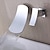 お買い得  壁掛け水栓金具-バスルームのシンクの蛇口 - 滝状吐水タイプ クロム 組み合わせ式 シングルハンドル二つの穴Bath Taps / 真鍮