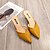 cheap Women&#039;s Clogs-Women&#039;s Heels Summer Low Heel Open Toe Comfort Walking PU Black Yellow Pink