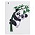 baratos Capas Para Tablet&amp;Protetores de Tela-Capinha Para Apple iPad Air / iPad 4/3/2 / iPad Air 2 Origami Capa Proteção Completa Panda Rígida PU Leather