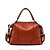 cheap Handbag &amp; Totes-Women Shoulder Bag Cowhide All Seasons Casual Outdoor Round Zipper Black Brown