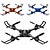 baratos Quadicópteros CR &amp; Multirotores-RC Drone YiZHAN i5hw Canal 4 6 Eixos 2.4G Com Câmera HD 0.3MP 0.3 Quadcópero com CR Luzes LED / Flutuar Cabo USB / Chave de Fenda / Hélices