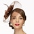 abordables Tocados-Tocados de red sombrero Kentucky Derby/sombreros con flores 1 pieza boda/ocasión especial/tocado para fiesta de té