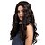 cheap Synthetic Trendy Wigs-Synthetic Wig Wavy Synthetic Hair Middle Part Black Wig Women&#039;s Long Capless