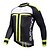 abordables Ensembles de vêtements pour hommes-ILPALADINO Homme Manches Longues Maillot et Cuissard Long Velo Cyclisme Hiver Toison Jaune Vert Points Polka Vélo Collants Collant à Bretelles / Corsaire Bretelles Ensembles de Sport Etanche Coupe