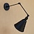 billiga Pendellampor-50cm vägglampa led industriell nostalgi personlighet loft svart paraply sektion dubbel vägglampa ögonskydd, svängarm, mini stil110-120v / 220-240v 60w