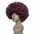 halpa Räätälöidyt peruukit-Synteettiset peruukit Pilailuperuukit Afro Kinky Curly Kinky Curly Afro Peruukki Lyhyt Musta / tumma Wine Synteettiset hiukset Naisten Punainen