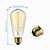 preiswerte Strahlende Glühlampen-1pc 60 W E26 / E27 ST58 Glühbirne Vintage Edison Glühbirne 220-240 V