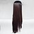 cheap Synthetic Lace Wigs-Synthetic Lace Front Wig Straight Straight Lace Front Wig Medium Length Long Black / Dark Auburn Synthetic Hair Women&#039;s Brown