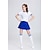 cheap Cheerleader Costumes-Cheerleader Costumes Outfits Women&#039;s Performance Polyester Pleated 2 Pieces Short Sleeve High Skirts Tops