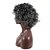 abordables Perruques Synthétiques Sans Bonnet-Perruque Synthétique Bouclé Coupe Asymétrique Perruque Court Moyen Grise Cheveux Synthétiques Femme Ligne de Cheveux Naturelle Noir