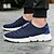 cheap Men&#039;s Sneakers-Men&#039;s Tulle Summer Comfort Loafers &amp; Slip-Ons Walking Shoes Blue / Black