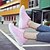 billige Sneakers til kvinner-Dame Treningssko utendørs Avslappet Sommer Snøring Flat hæl Komfort Gange Tyll Svart Rosa Rød