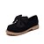 preiswerte Damenhausschuhe und -halbschuhe-Damen Loafer &amp; Slip On Casual Schleife Blockabsatz Runde Zehe Komfort Satin Schwarz Rot