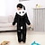 levne Kigurumi pyžama-Dětské Pyžamo Kigurumi Panda Zvířecí Slátanina Overalová pyžama Pyžama Legrační kostým Flanel Fleece Kostýmová hra Pro Chlapci a dívky Vánoce Oblečení na spaní pro zvířata Karikatura