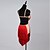 cheap Latin Dancewear-Latin Dance Dresses Women&#039;s Performance Spandex / Organza Tassel / Crystals / Rhinestones Sleeveless Dress