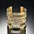 economico Bracciali-Per donna Incavato Bracciali a polsino Wide Bangle Donne Punk Di tendenza stile western Dubai Bracciali Gioielli Oro Per Regali di Natale Compleanno Regalo San Valentino